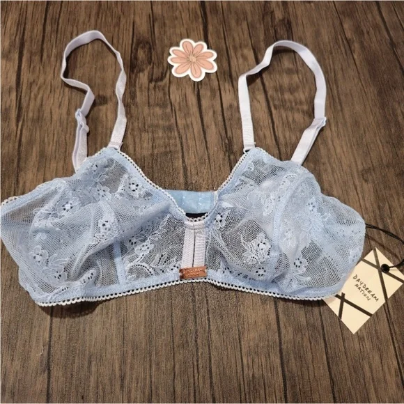 NWT Revolve Daydream Nation Secrets Keyhole Bralette in Powder Blue XS or Small